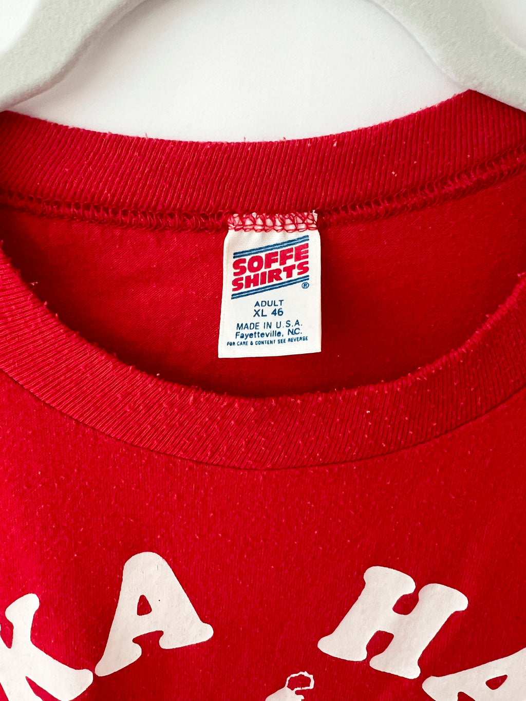 Vintage 70s Polka Habit T-Shirt: Red Radio Promo Tee (XL)