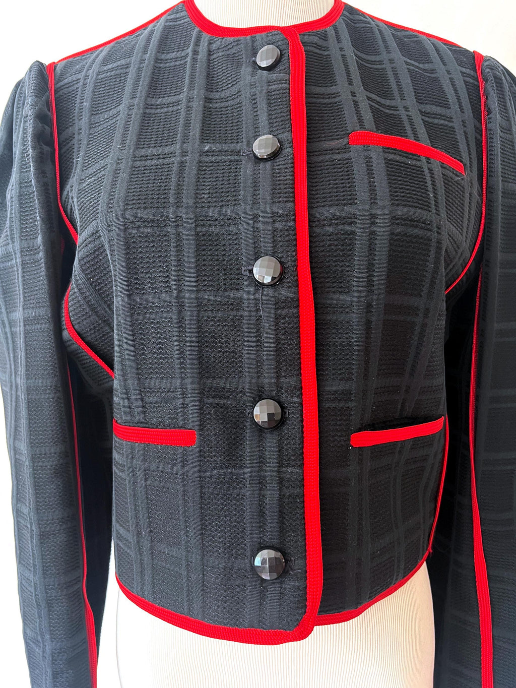 1980s elsa martinelli cropped blazer jacket small