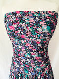 floral strapless summer dress jane schaffhausen for belle france size 6