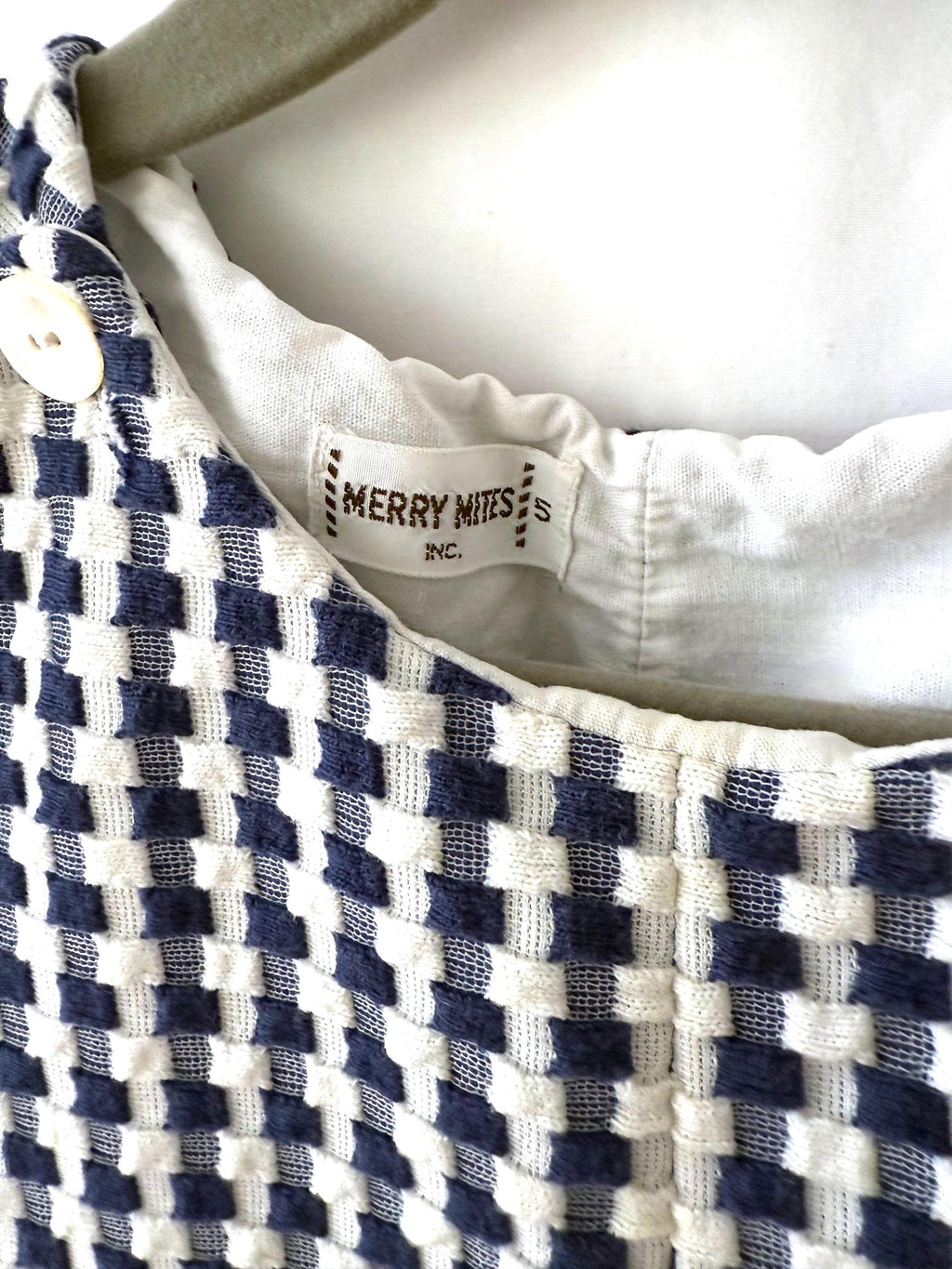 VTG Merry Mites Inc Boys 5 Romper Overall Shortalls Style