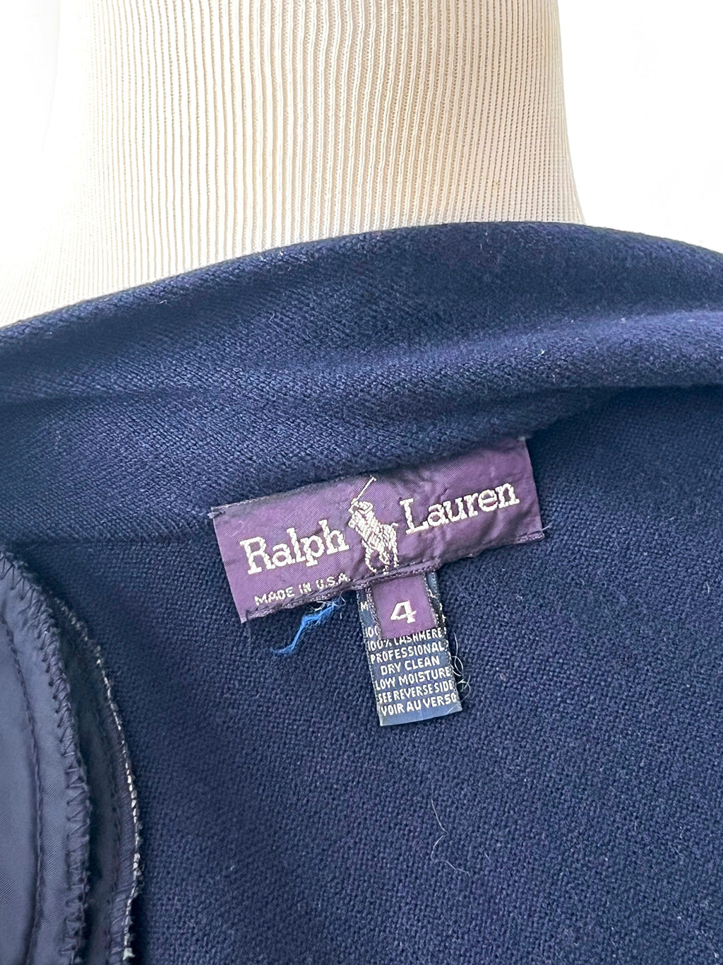 ralph lauren cashmere dress / size 4