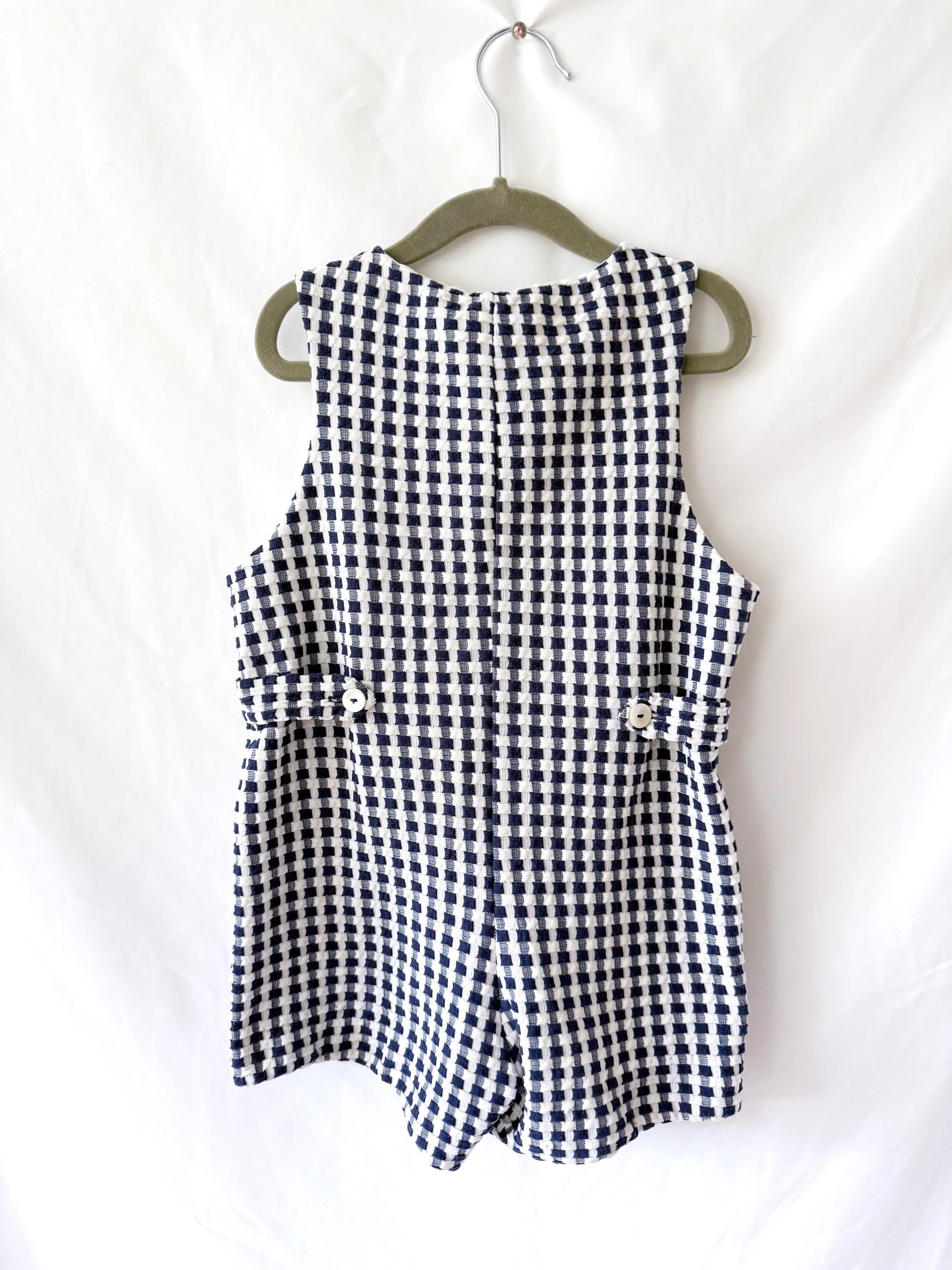 VTG Merry Mites Inc Boys 5 Romper Overall Shortalls Style