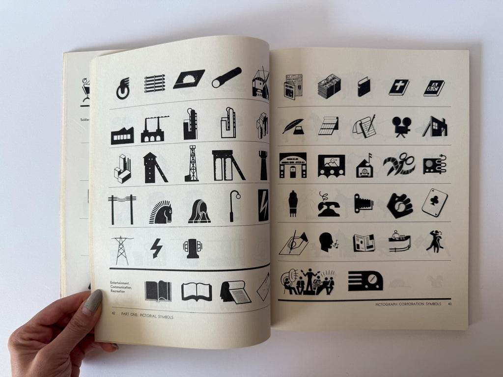 Handbook of Pictorial Symbols 3,250 examples from international sources by Rudolf Modley & William R Meyers 1976