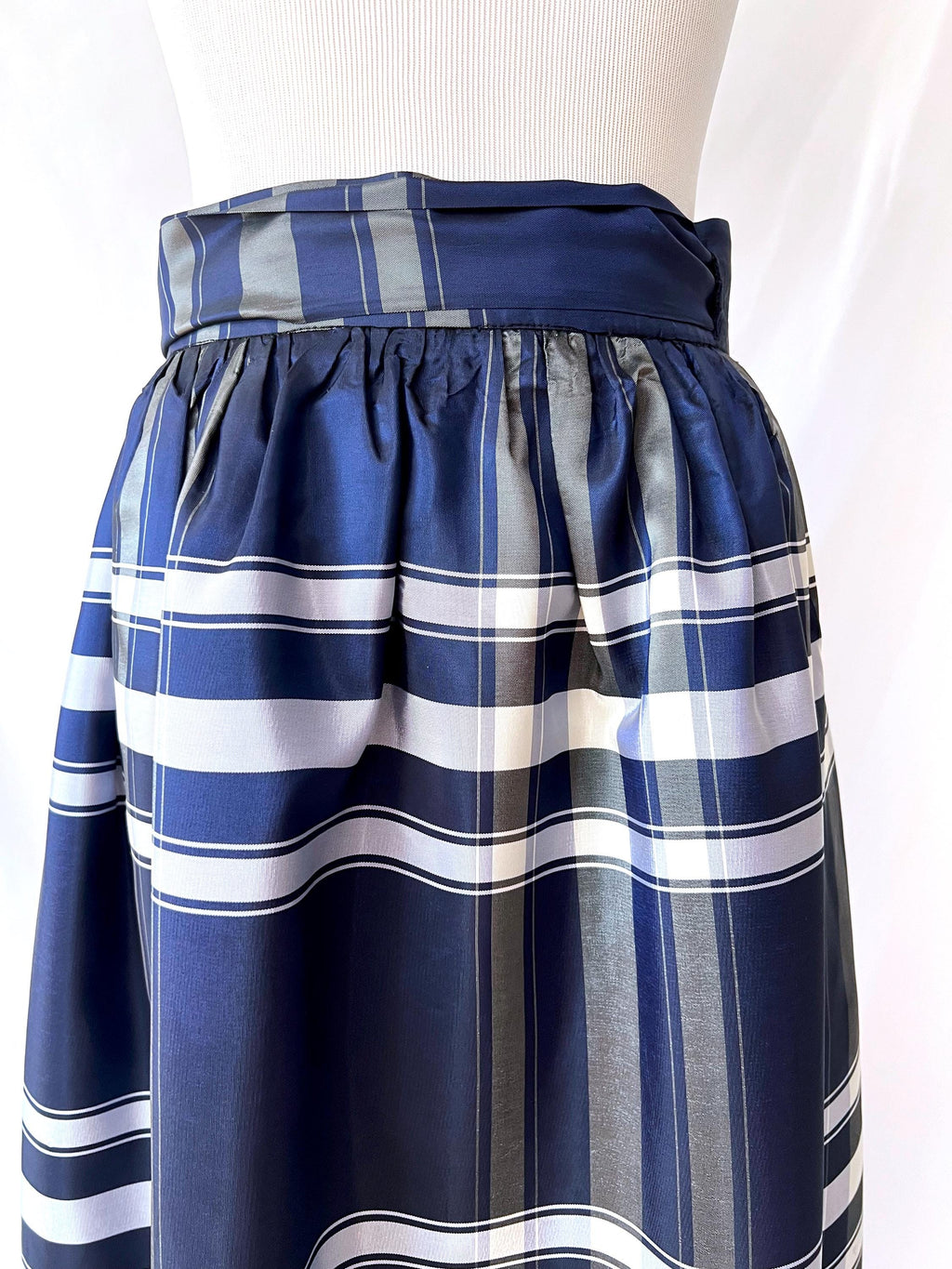 ellen tracy plaid ball gown skirt small
