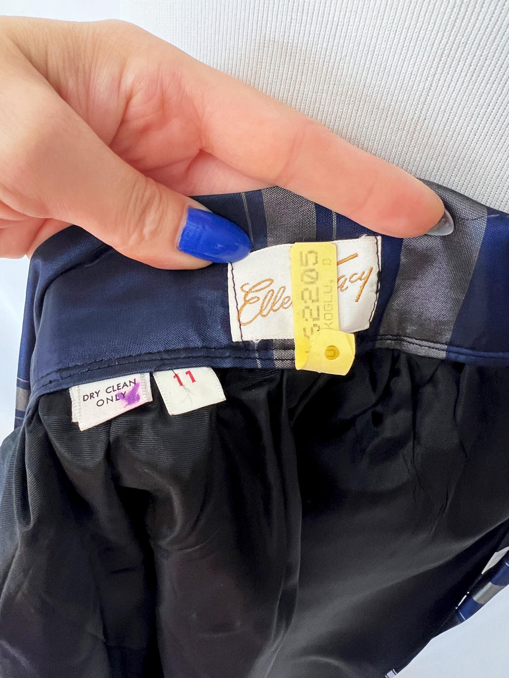 ellen tracy plaid ball gown skirt small