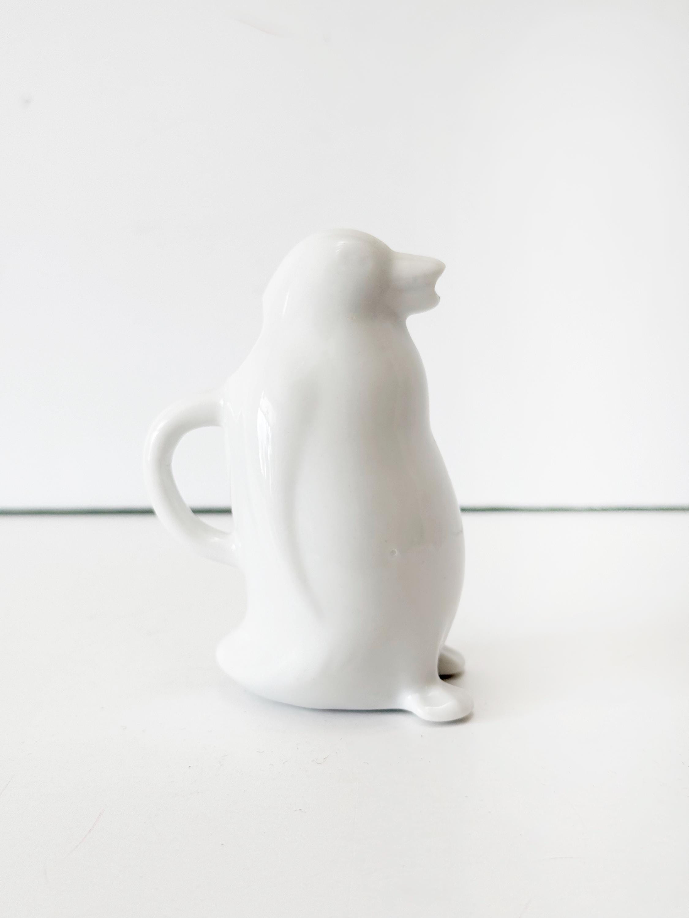 Baby Penguin Vintage Creamer White Porcelain