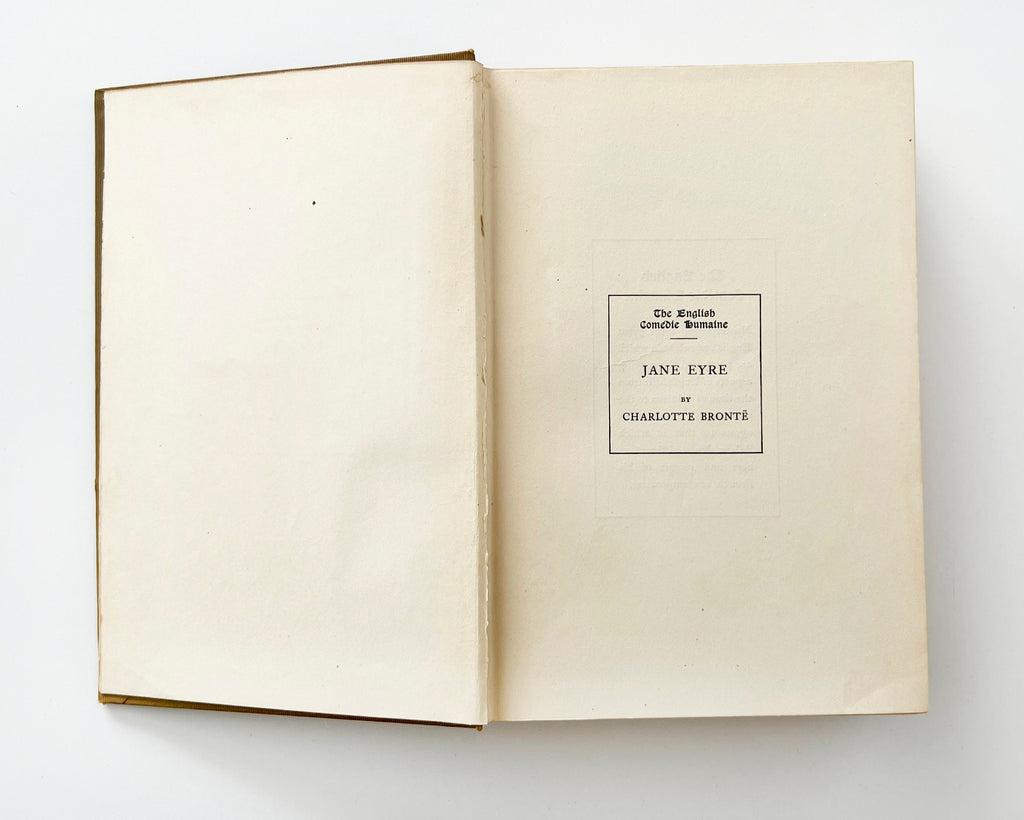 1906 Jane Eyre by Charlotte Bronte, Illustrated Antique Hardcover