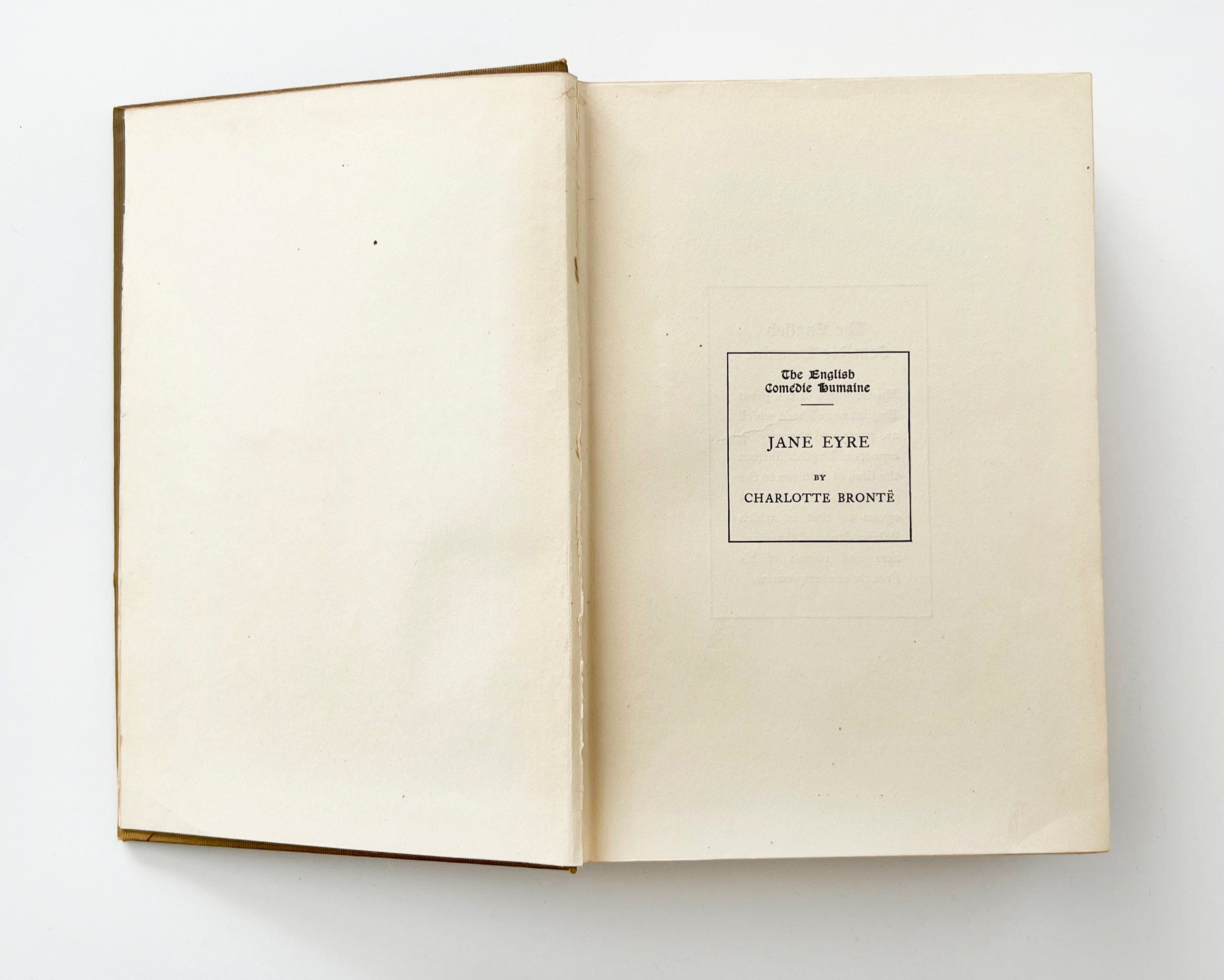 1906 Jane Eyre by Charlotte Bronte, Illustrated Antique Hardcover