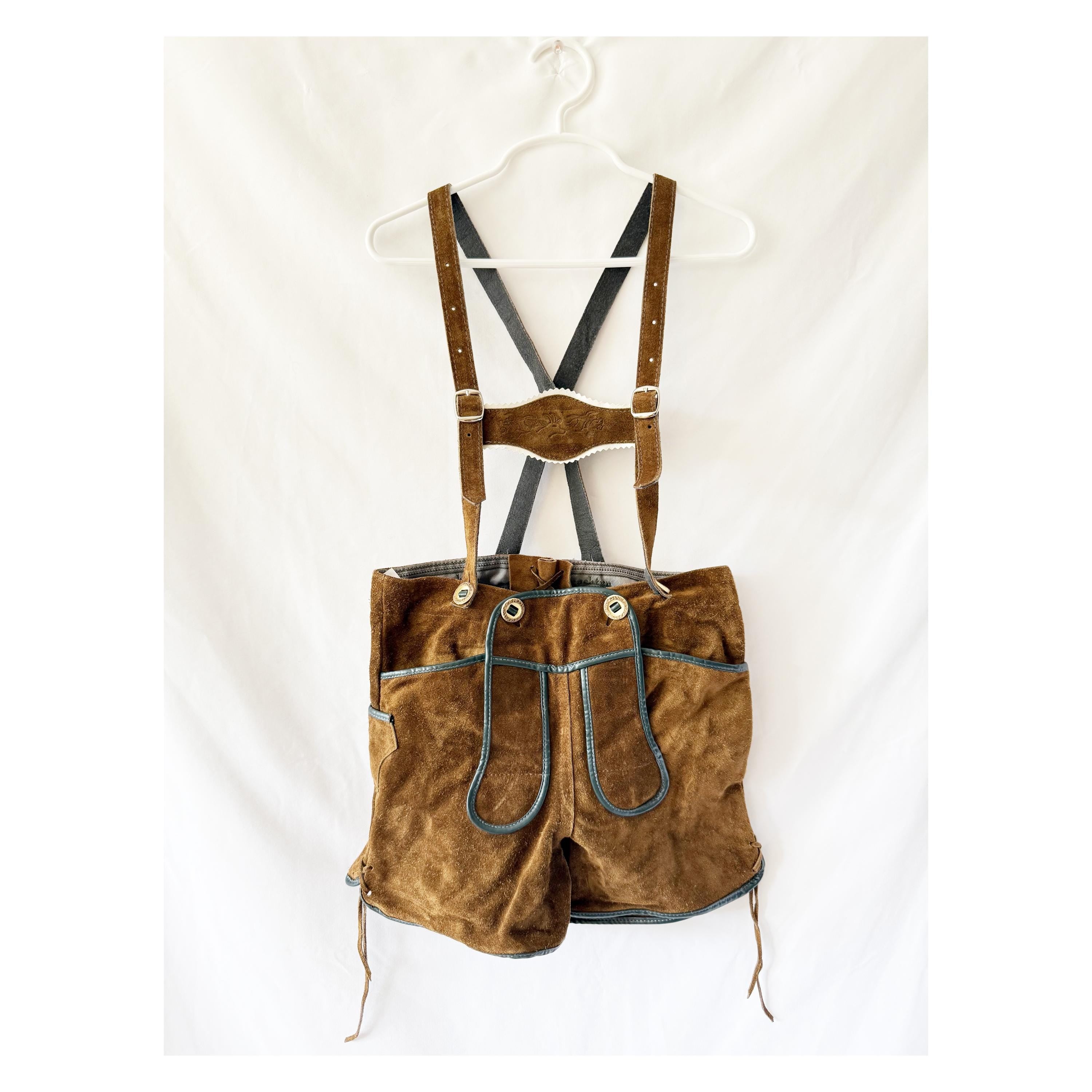 Brown suede leather LEDERHOSEN St. Peter’s Trachten Kids Oktoberfest
