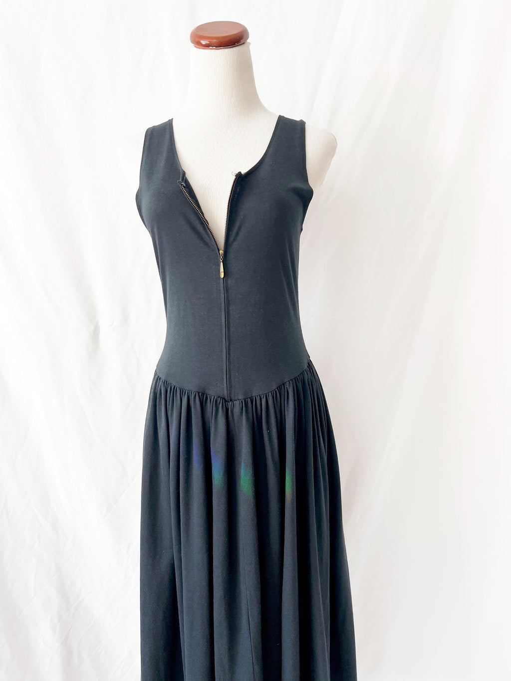 black zipper dress small / medium