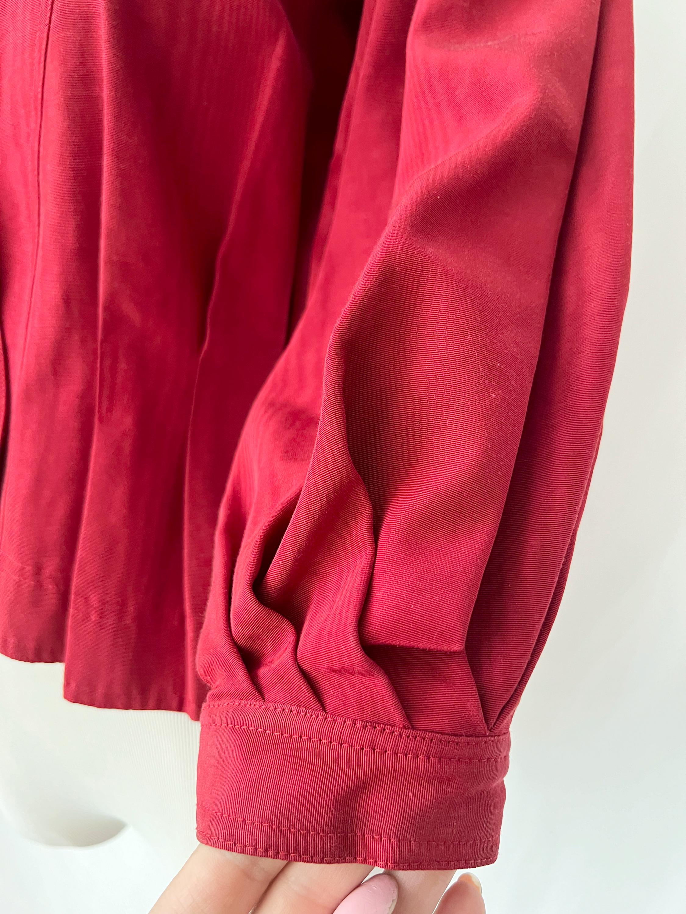 jean muir london blouse evening jacket lucite buttons small