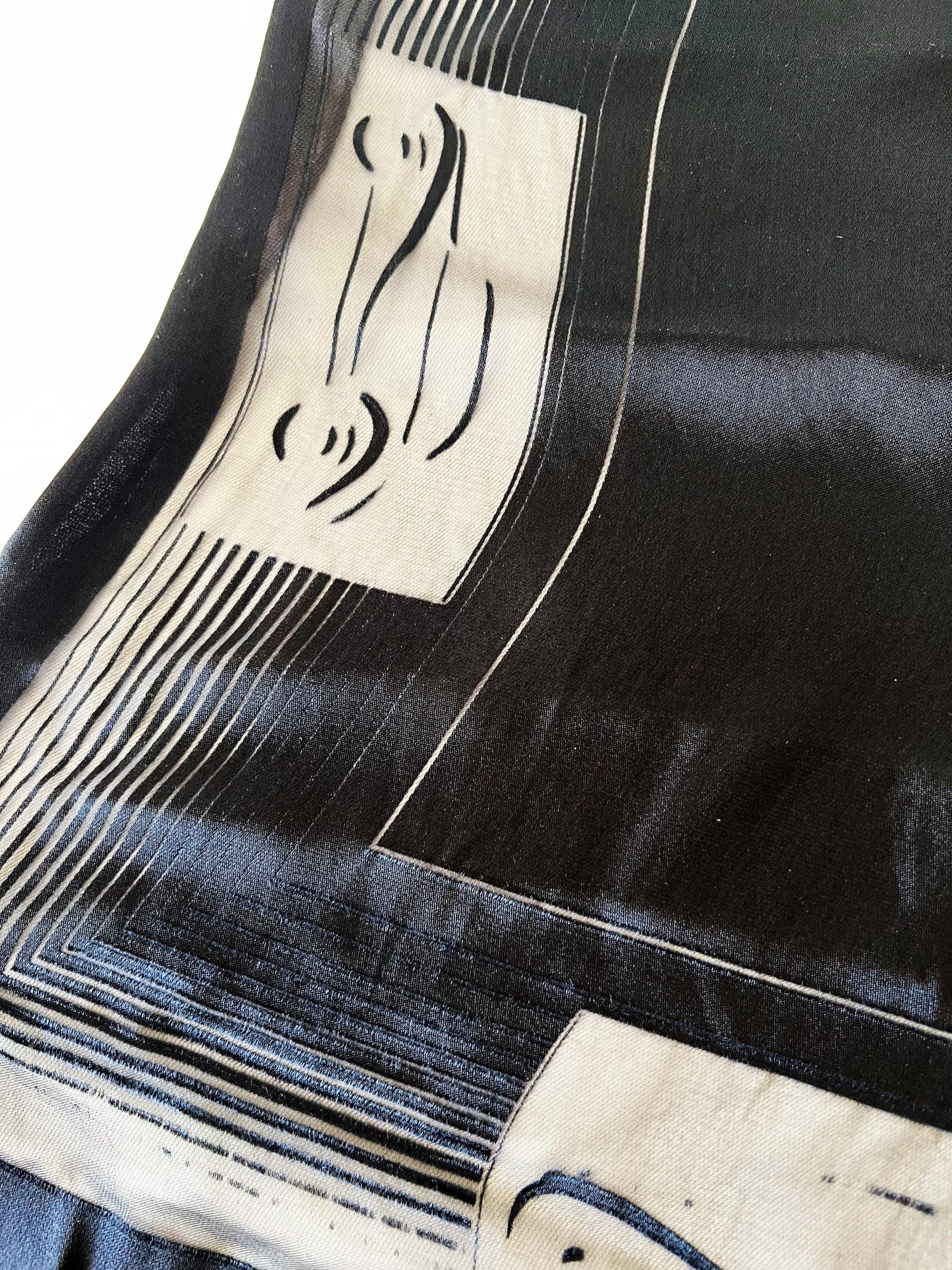 bmw black silk scarf