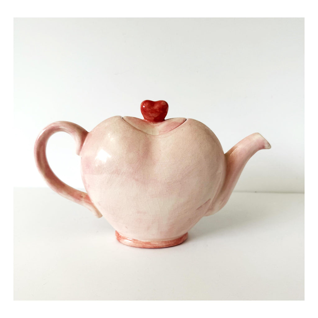 Heart Teapot: Handmade Ceramic Tea Pot
