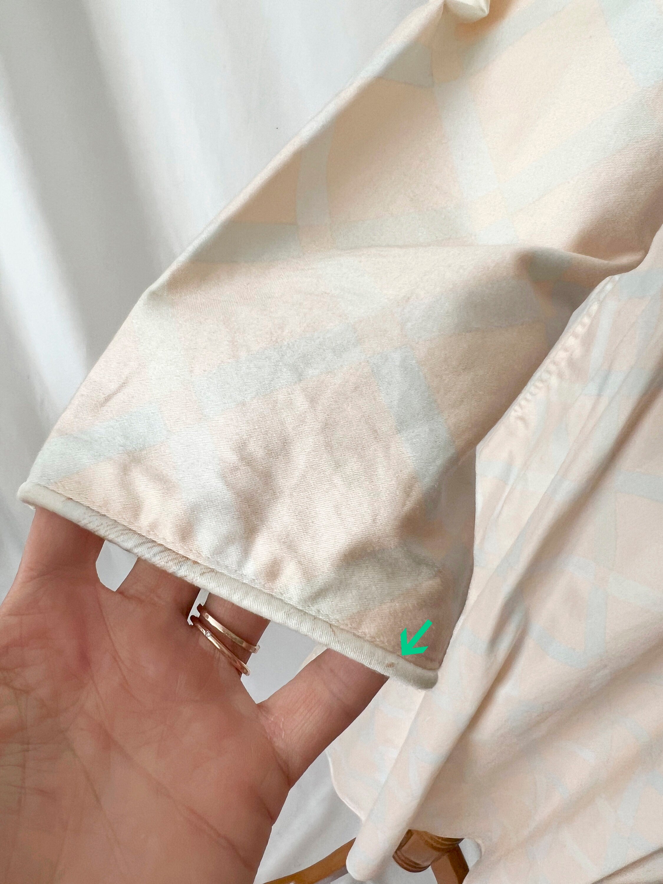 Big Bow Matching Cotton Pastel Blouse and Skirt Signature Size 6