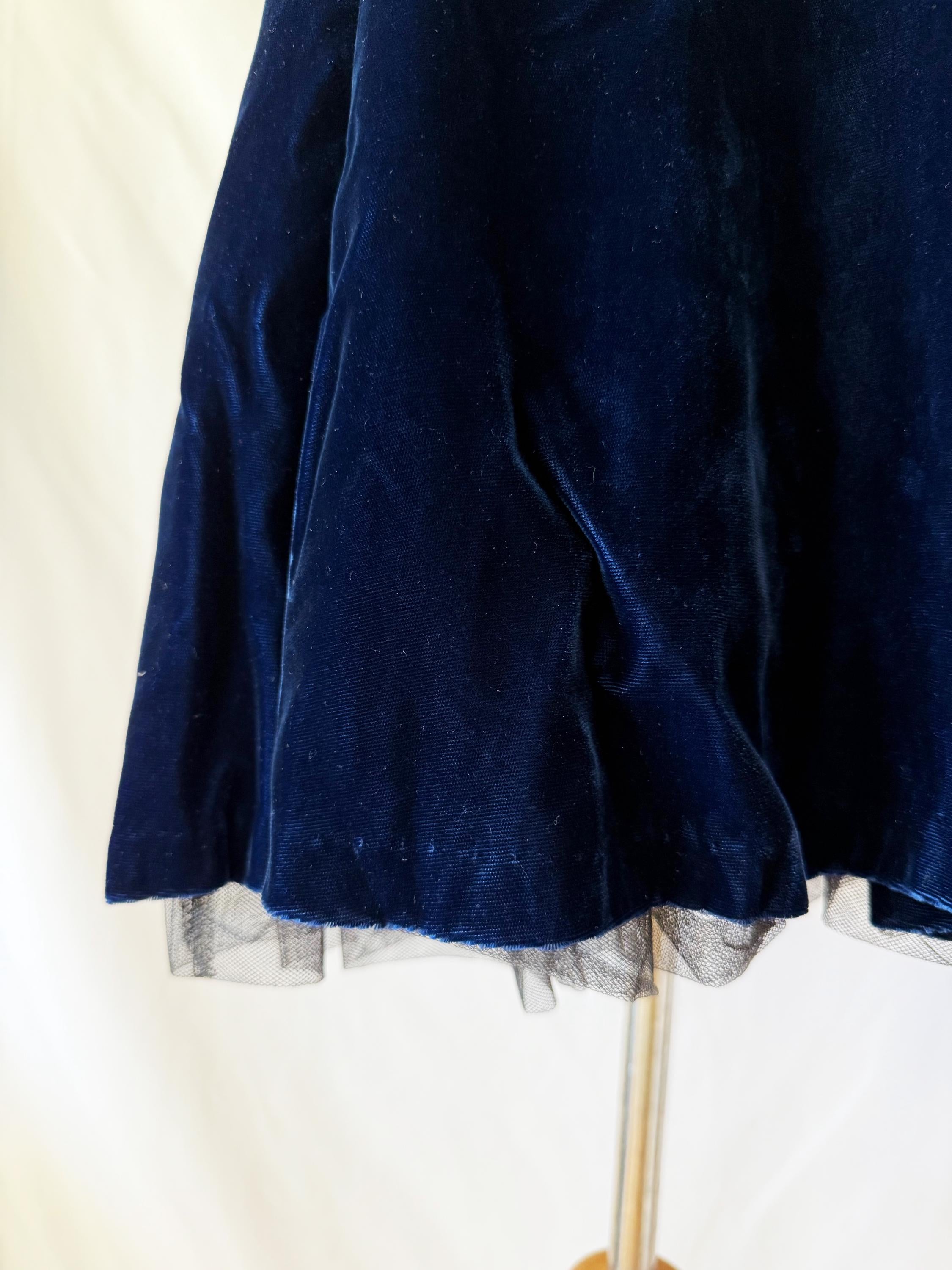 Positively Ellyn | 80s Vintage Crushed Velvet Halter Dress