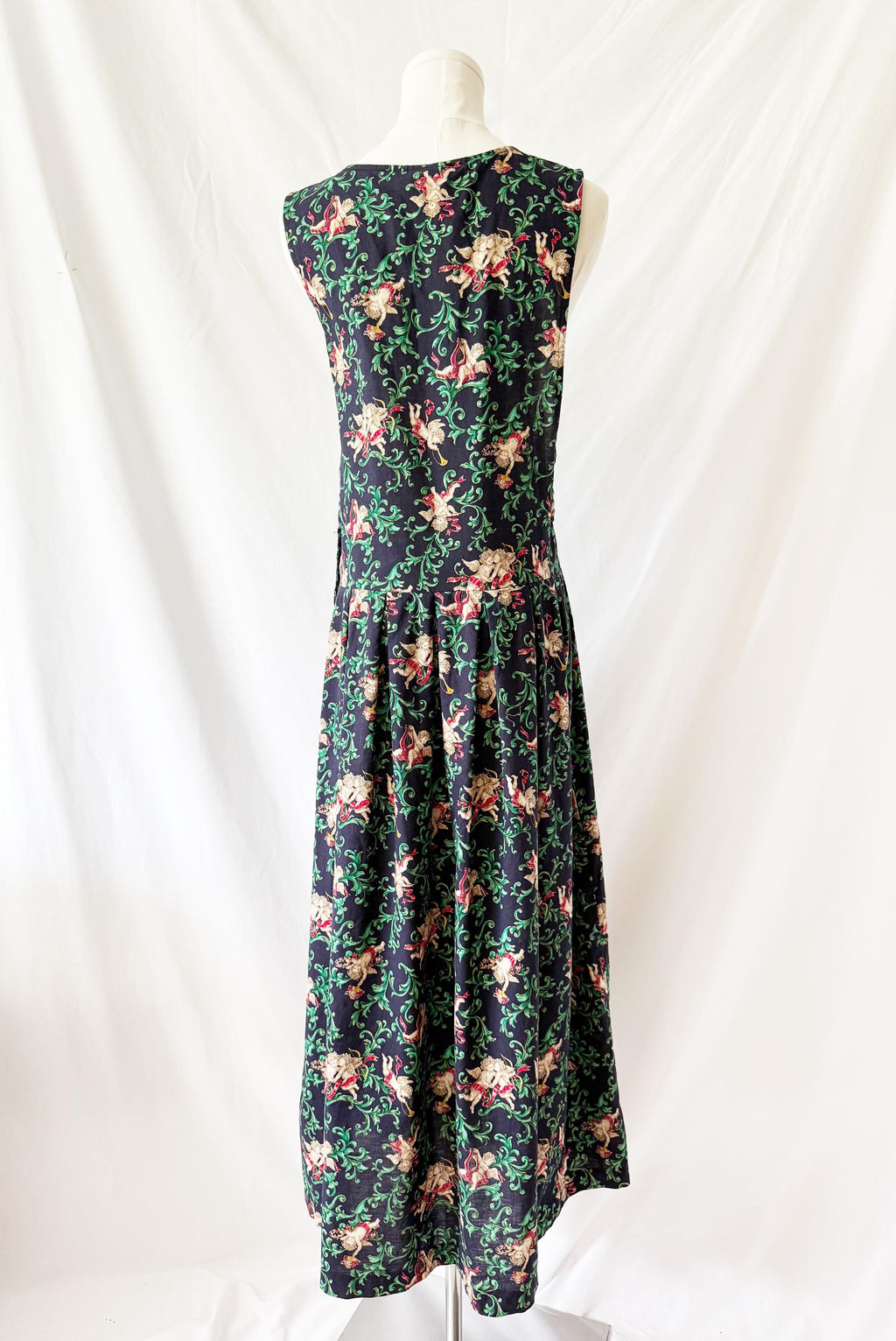 Vintage Pam's Closet Cherubs Angels  Jumper Dress Small