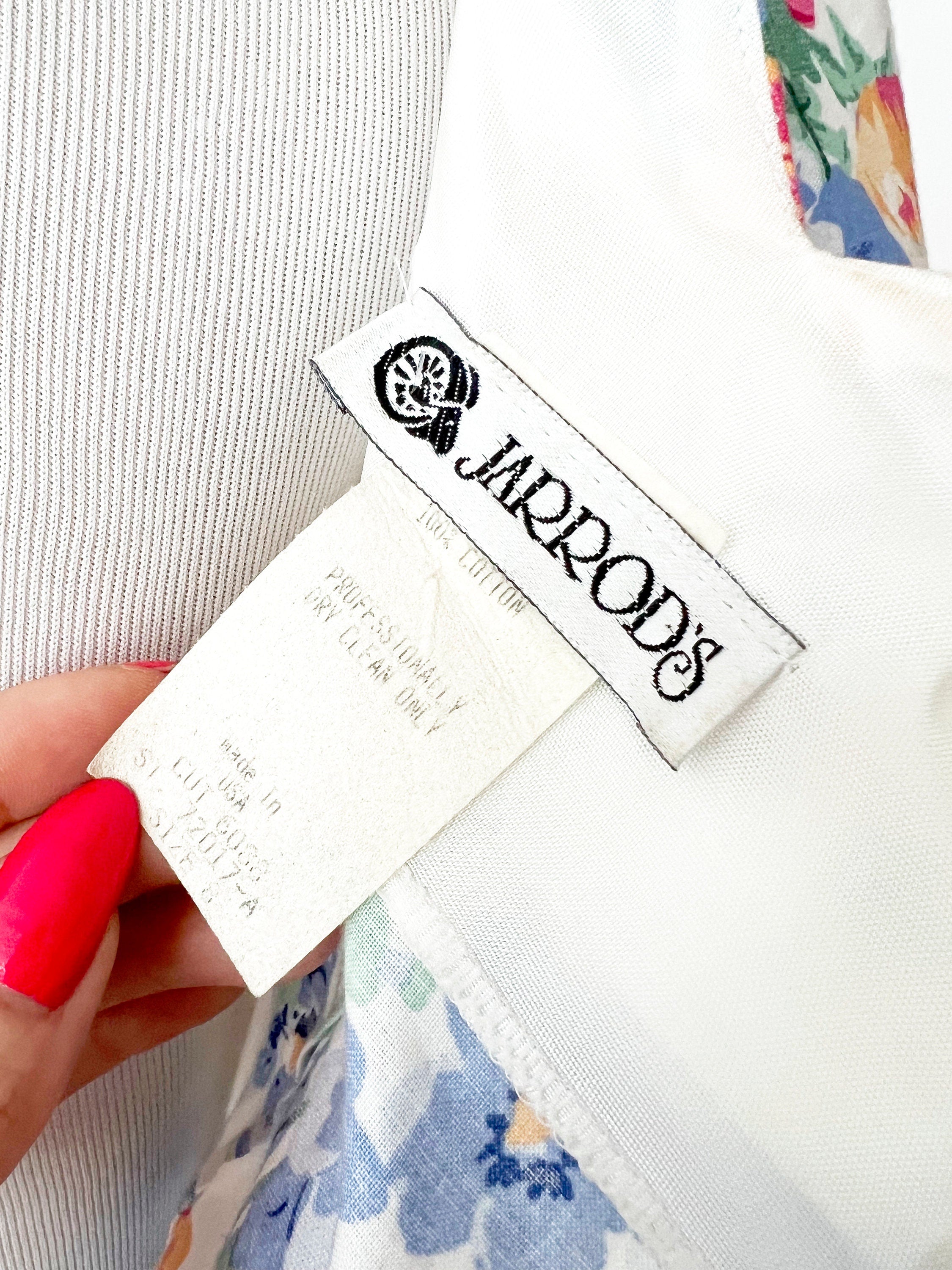 jarrods / off the shoulder / cotton floral dress / medium