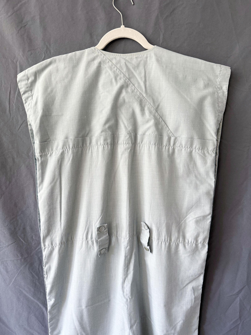 1980s Krizia Poi Grey Jumpsuit with Snap buttons all over Small / Medium