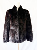 1980s Mink Bomber Jacket Medium
