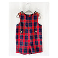 2t 1960s tartan plaid jumpsuit one piece romper