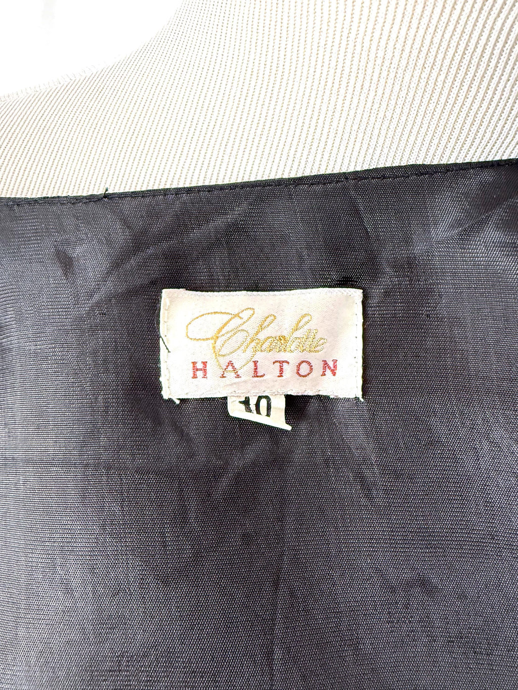 black sequined waistcoat black sequin  vest top charlotte halton small