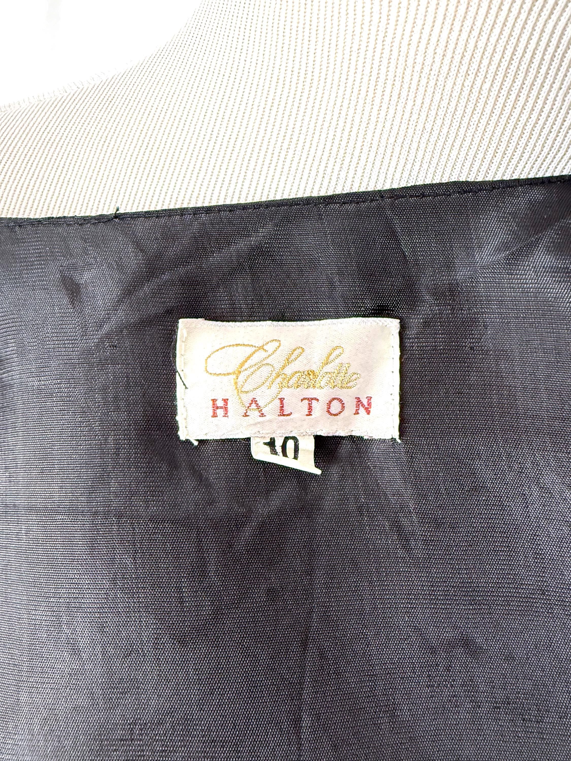 black sequined waistcoat black sequin  vest top charlotte halton small