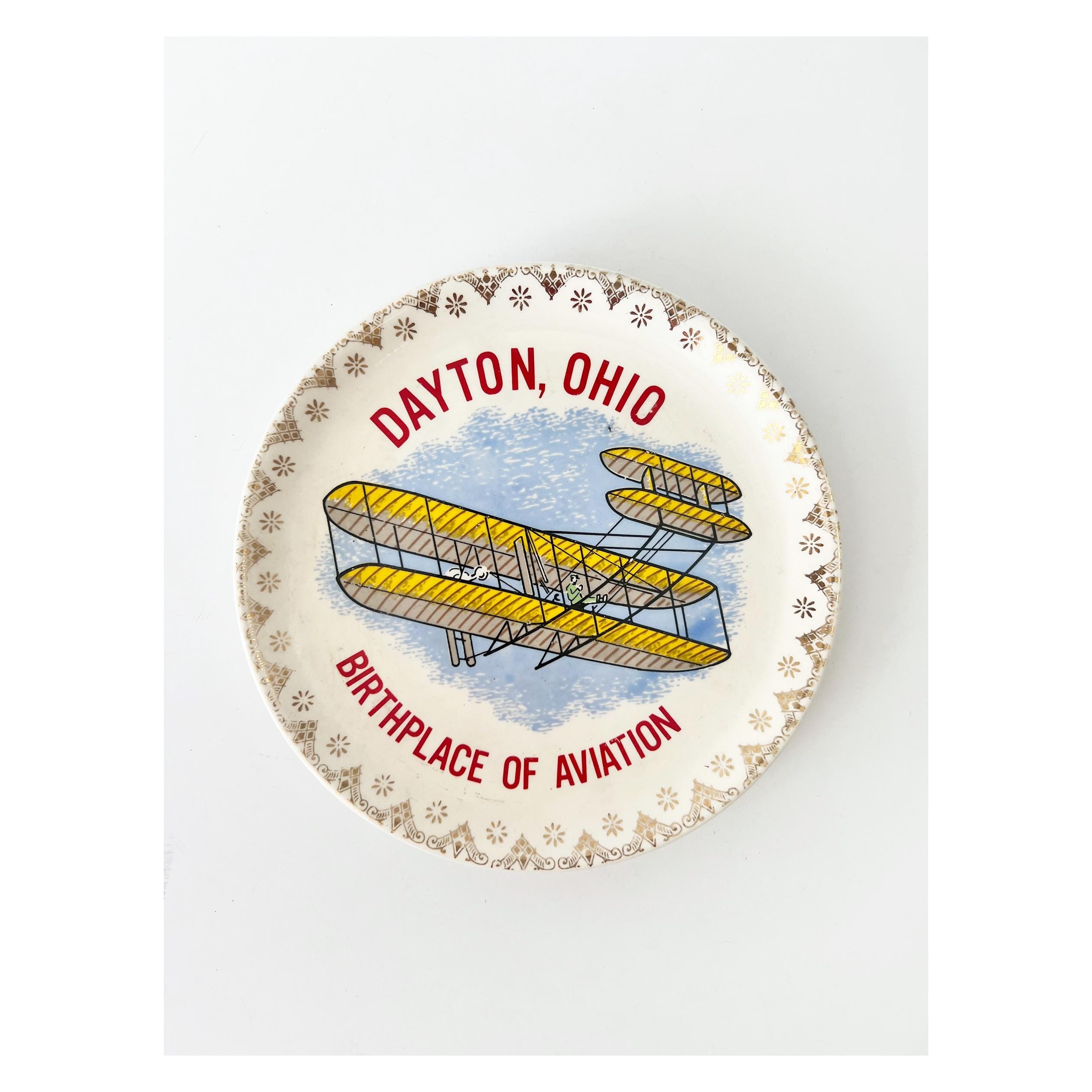 dayton, ohio vintage souvenir plate