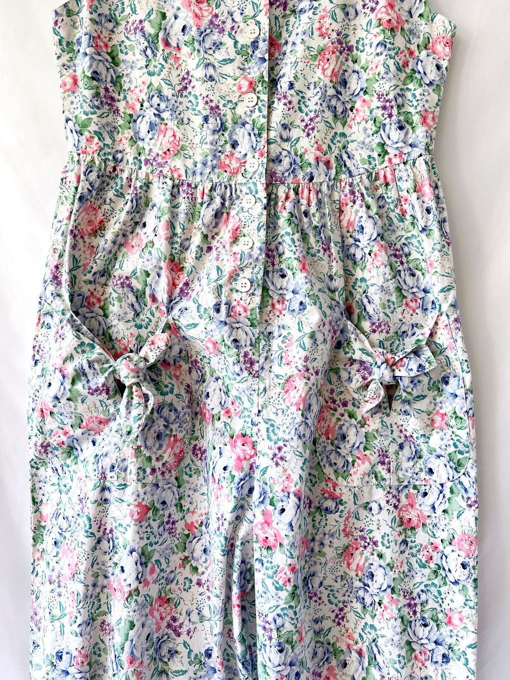 Floral Jumpsuit 1980s Romper One Piece Komil Small