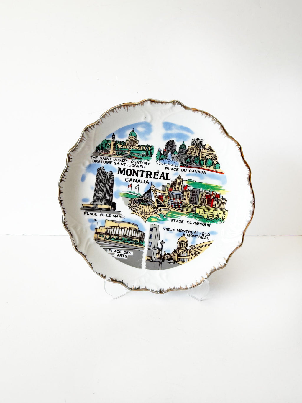 Montreal vintage souvenir plate