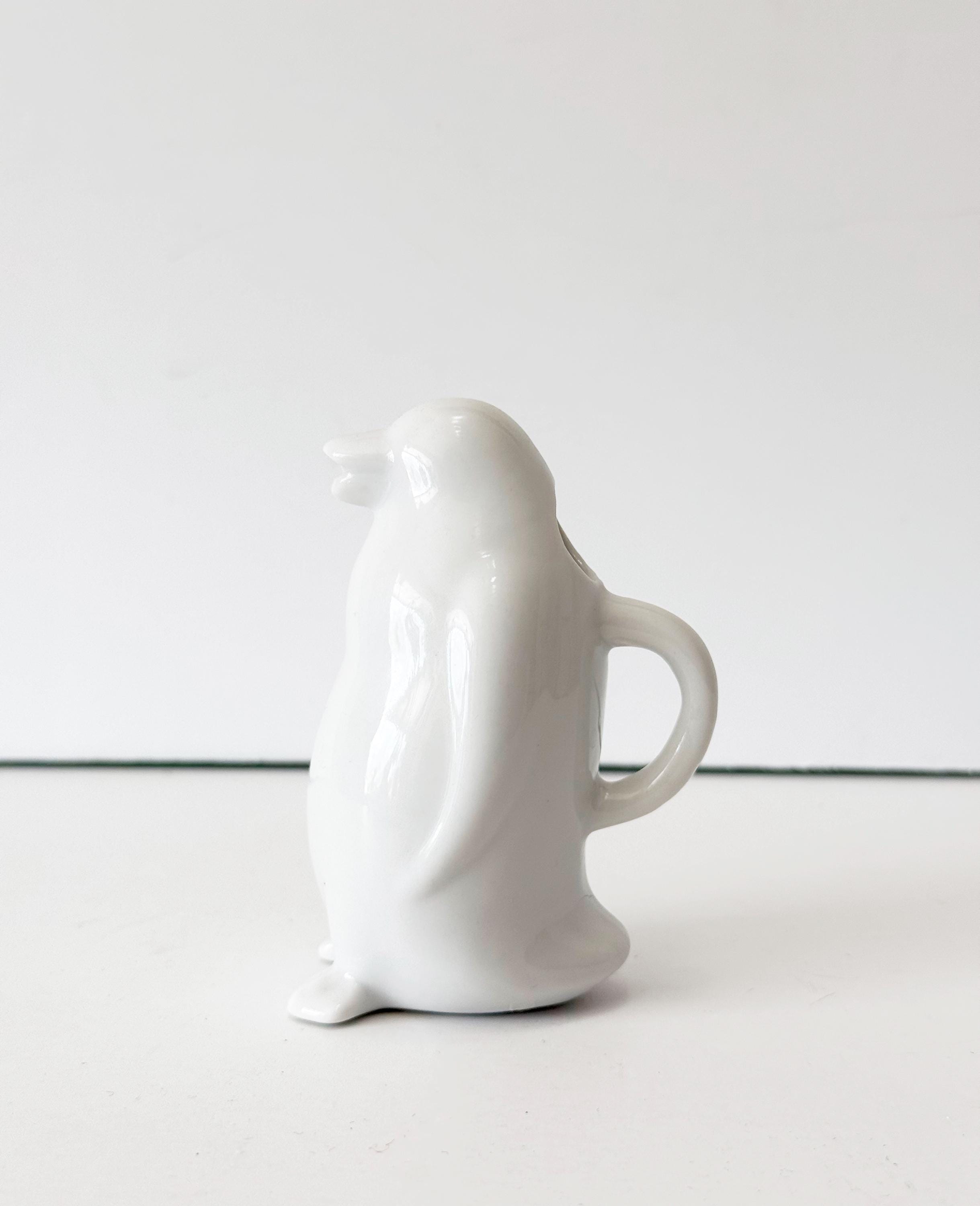 Baby Penguin Vintage Creamer White Porcelain