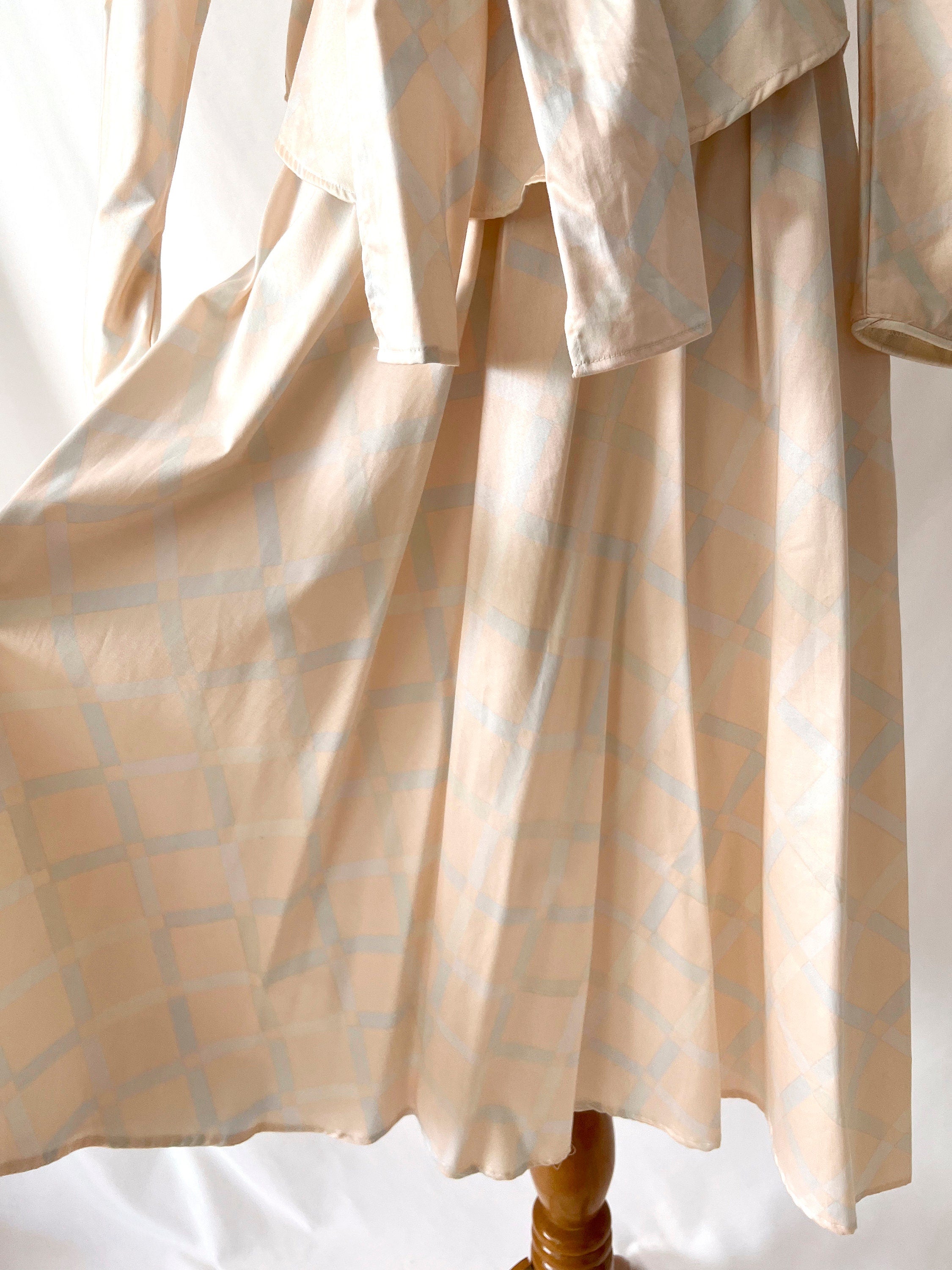 Big Bow Matching Cotton Pastel Blouse and Skirt Signature Size 6