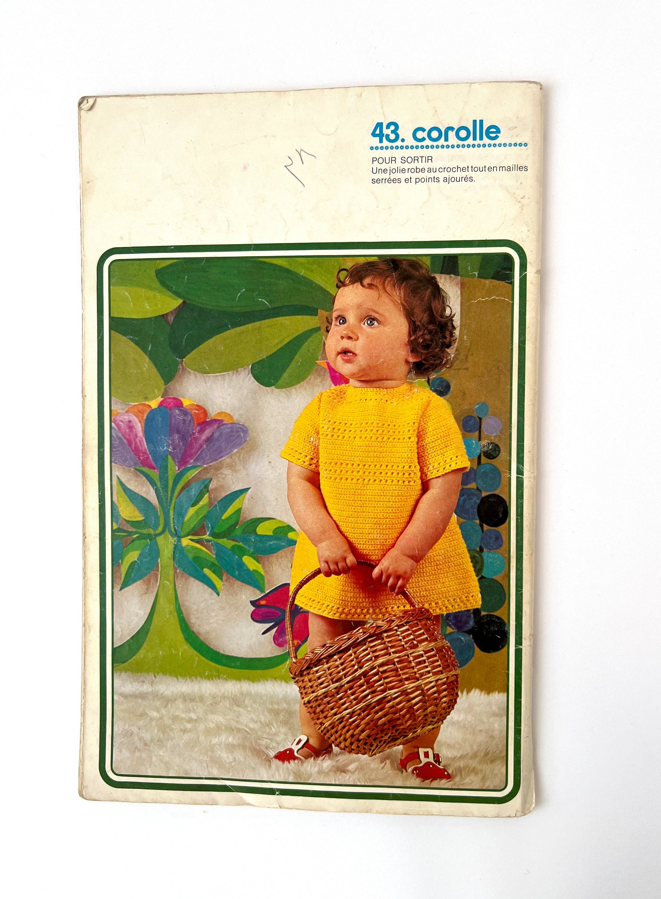 1960s French Baby Knitting Patterns: Graphic Design DIY Craft Book