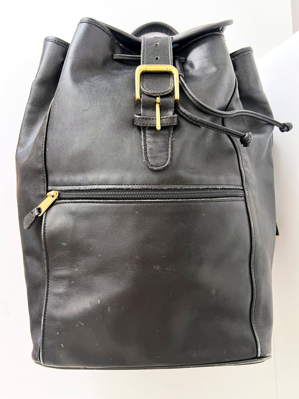 Coach NY Black Leather Backpack