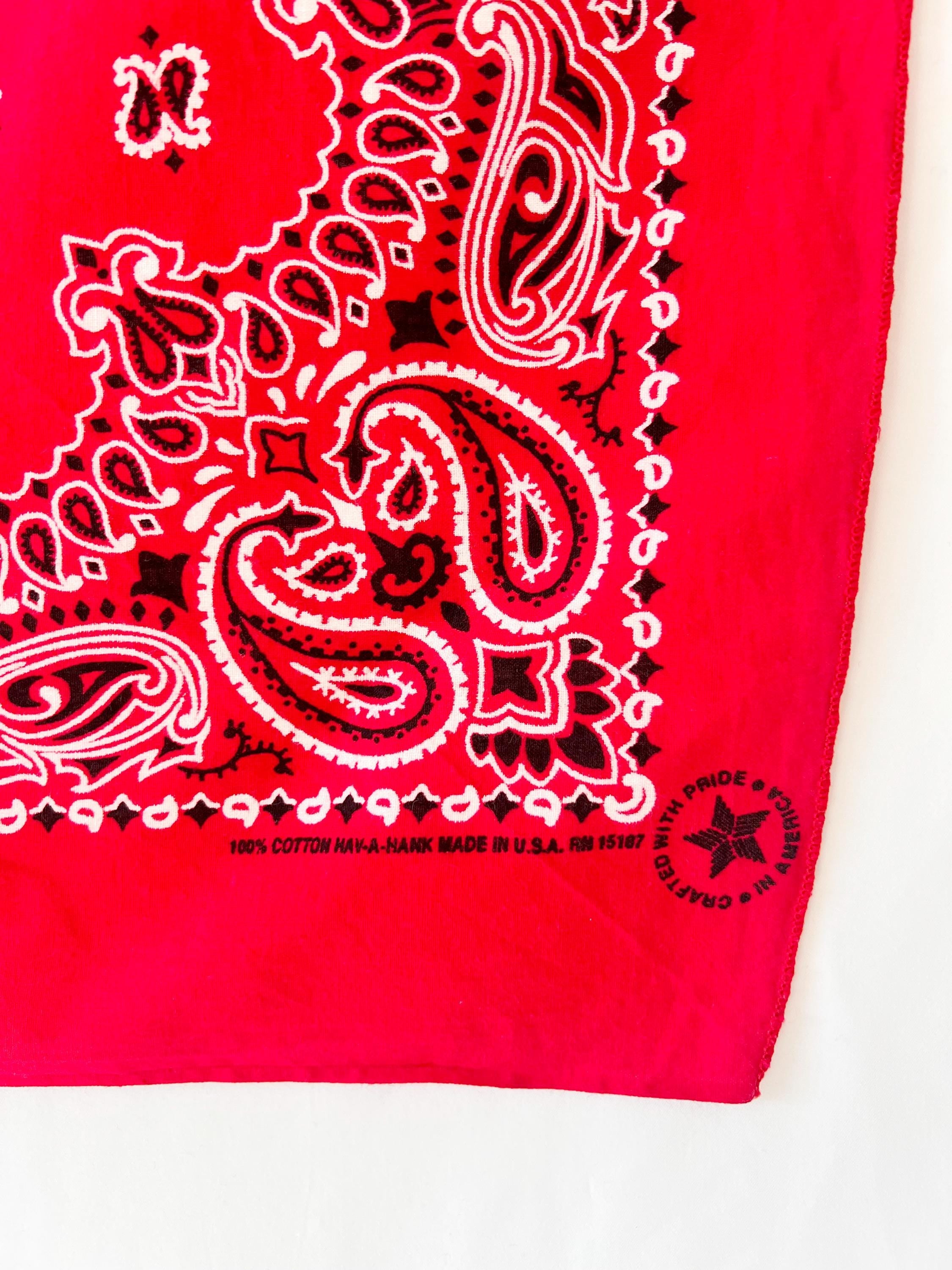 vintage red bandana