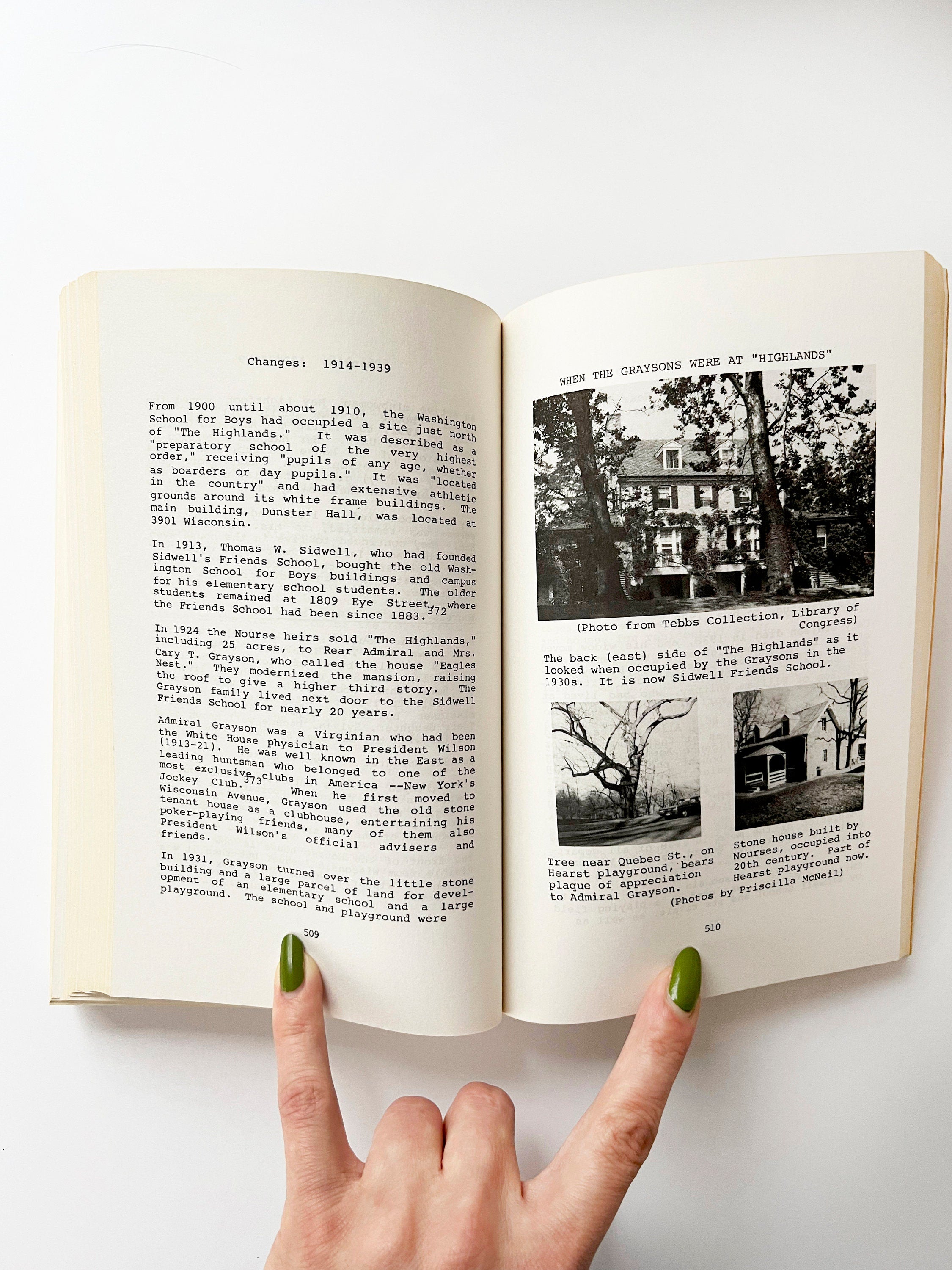 1981 Tenleytown D.C. History Book: Judith Beck Helm, Washington DC