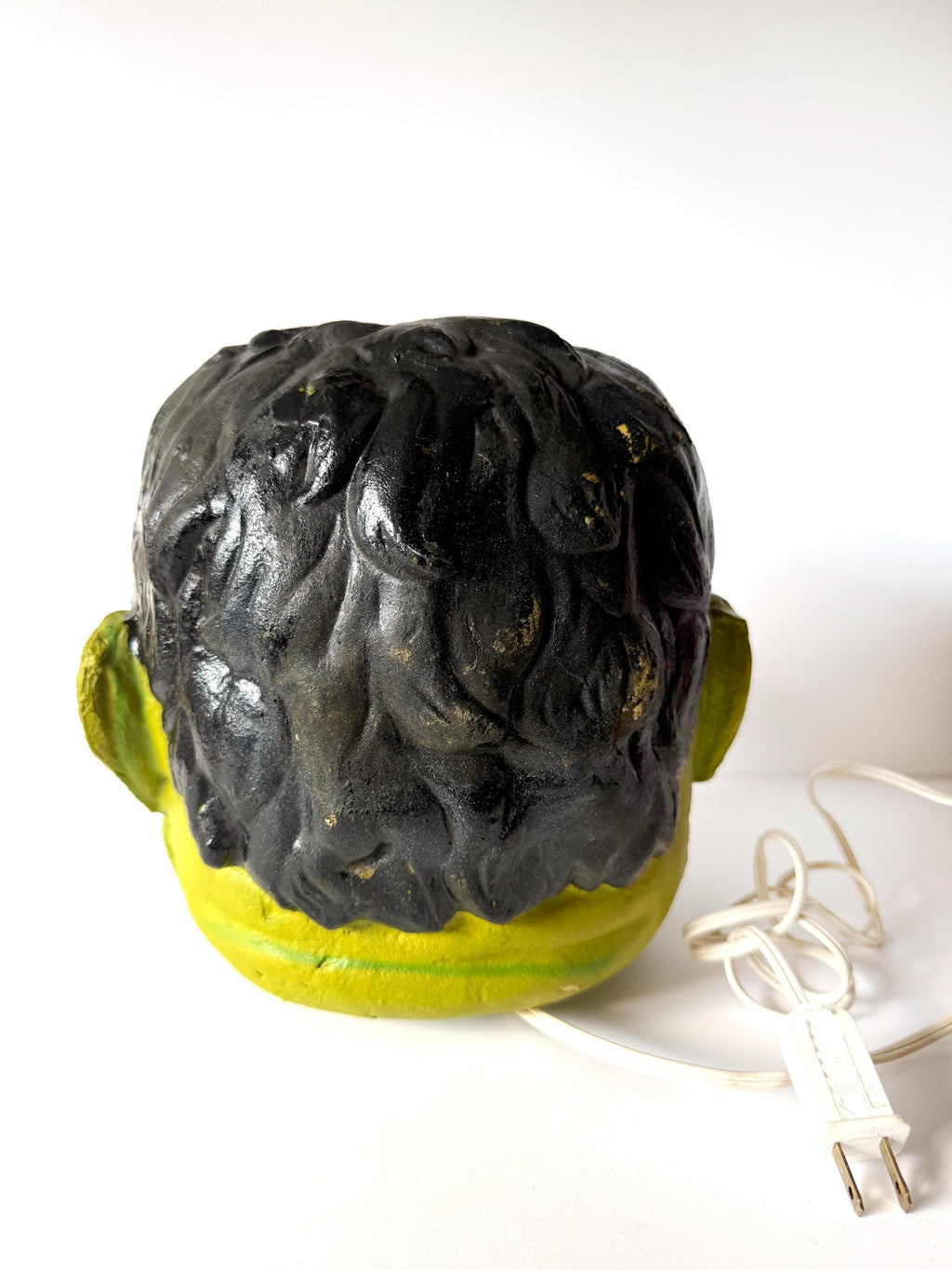 1996 Frankenstein Head Halloween Light Up Blow Mold Foam Face Matrix Industry