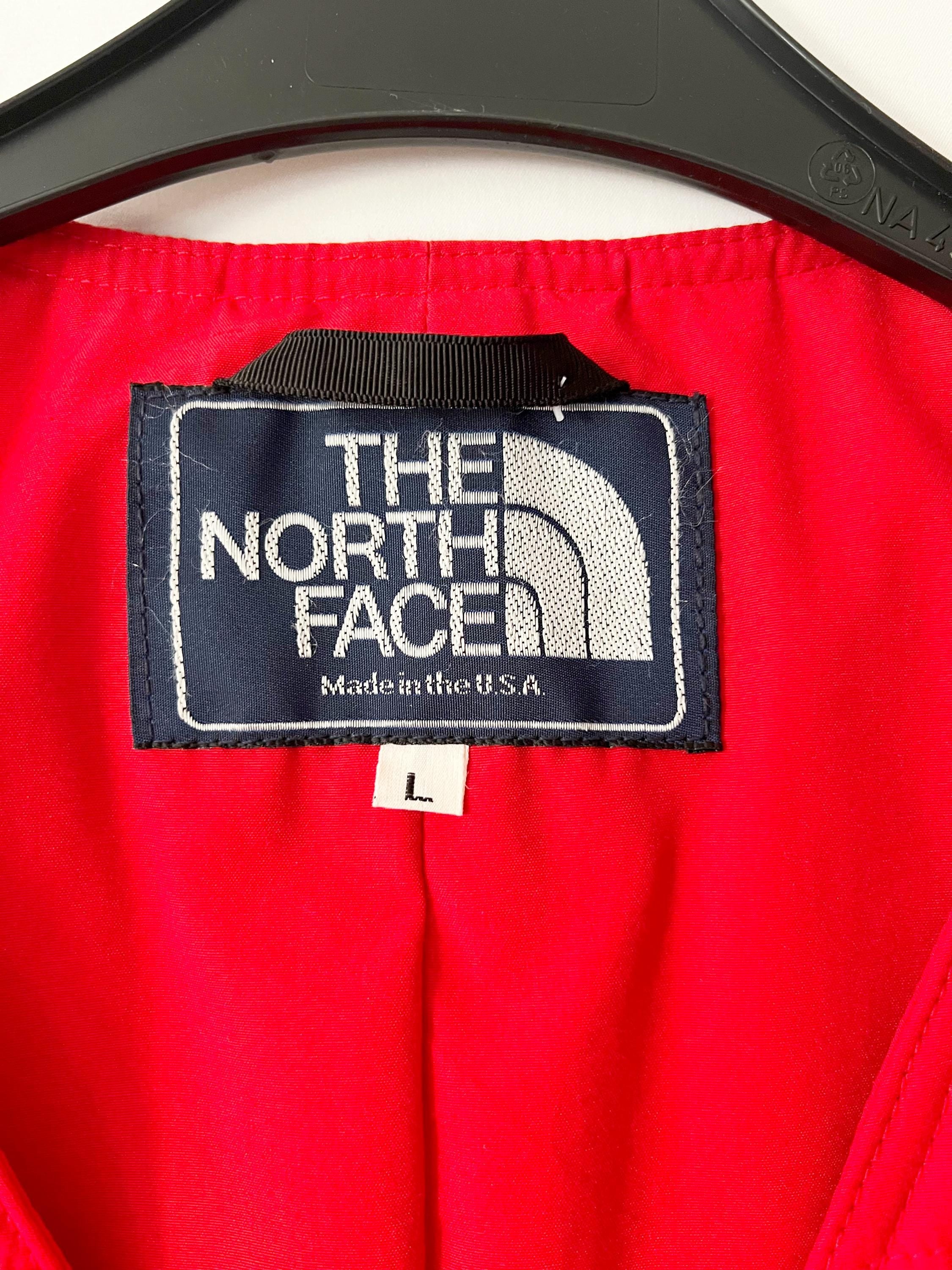 red vintage north face vest / winter snow ski hunting hiking liner vest / small