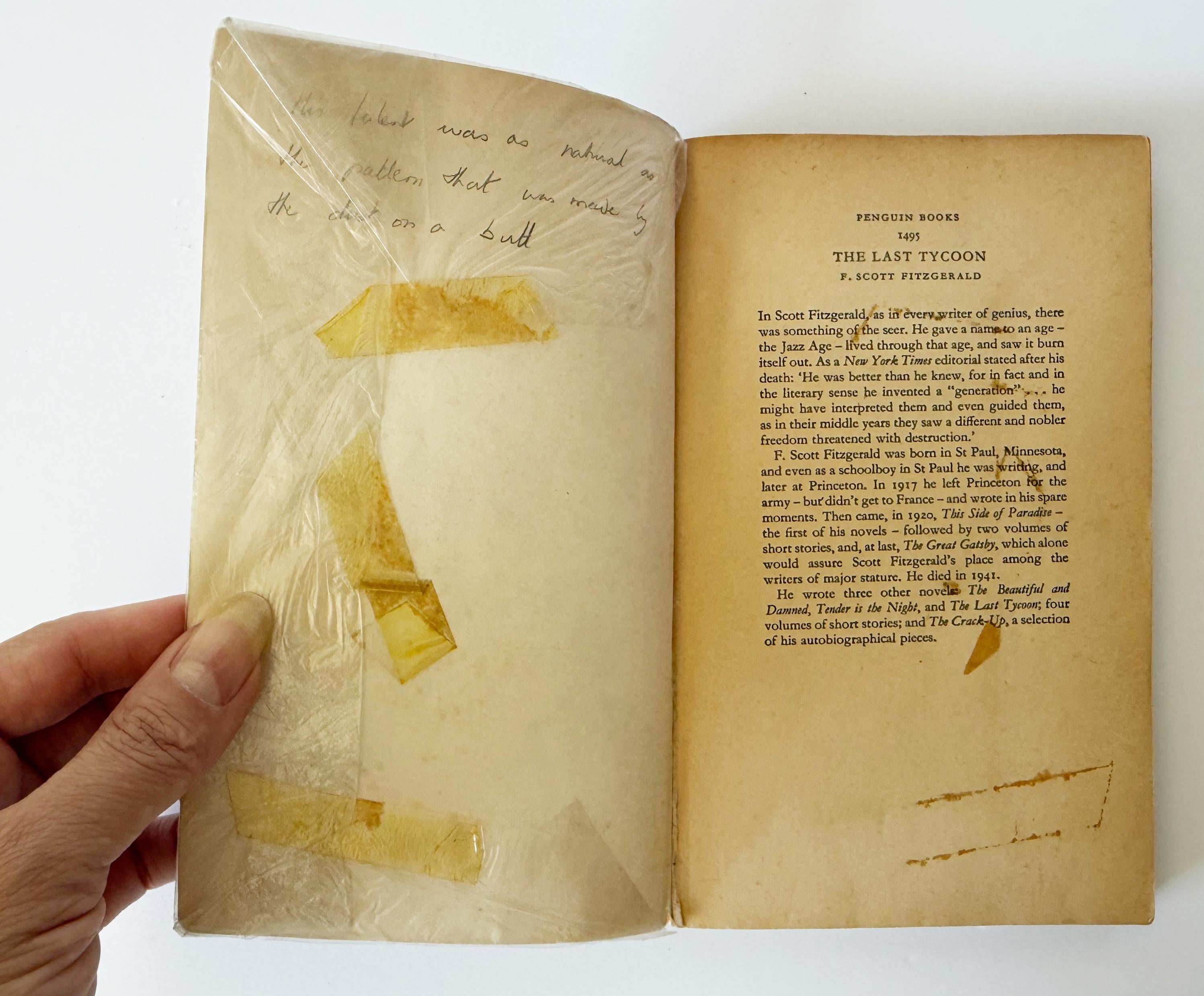 The Last Tycoon by F. Scott Fitzgerald - Penguin, 1968