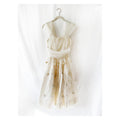 1950s vintage white tulle dress / rosettes / small