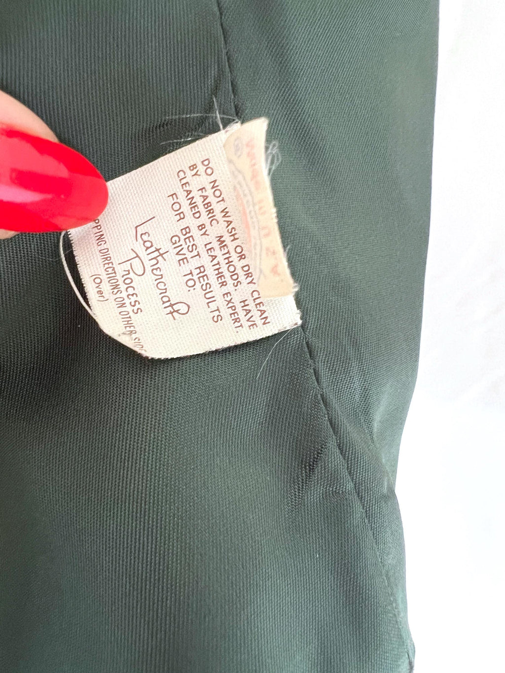 dark green cropped suede jacket / anne klein II / medium