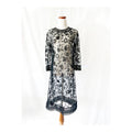 vintage sheer beaded dress medium / large