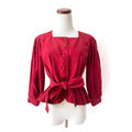 jean muir london blouse evening jacket lucite buttons small