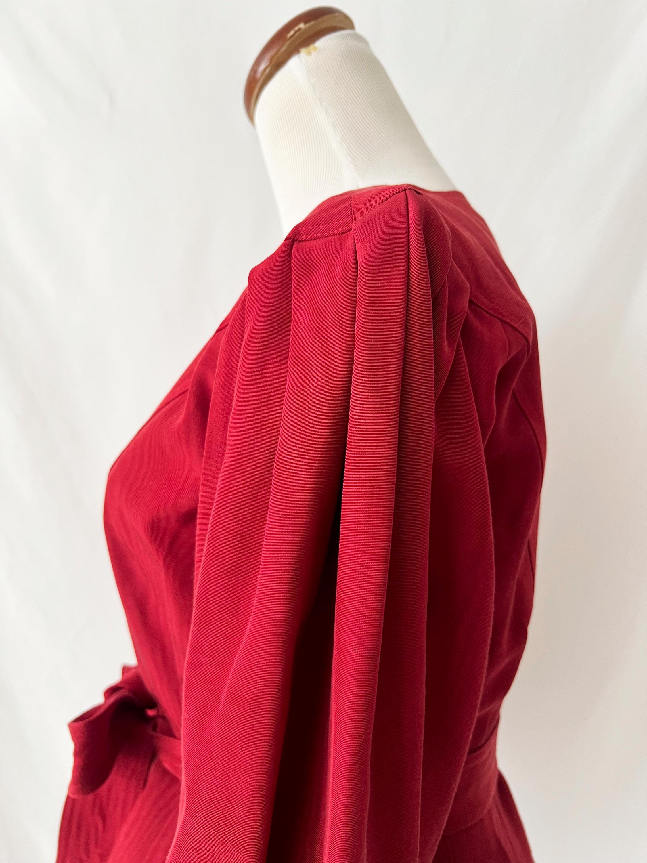 jean muir london blouse evening jacket lucite buttons small