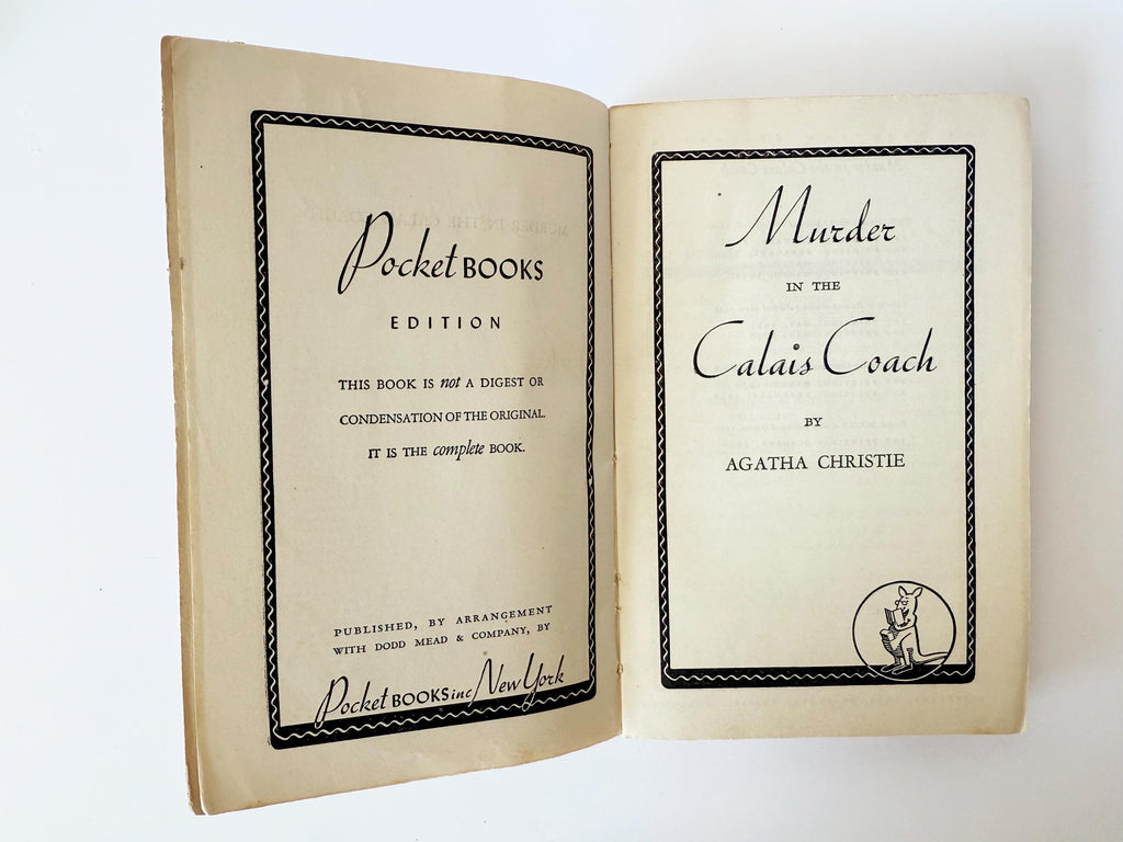 1946 Murder in the Calais Coach by Agatha Christie