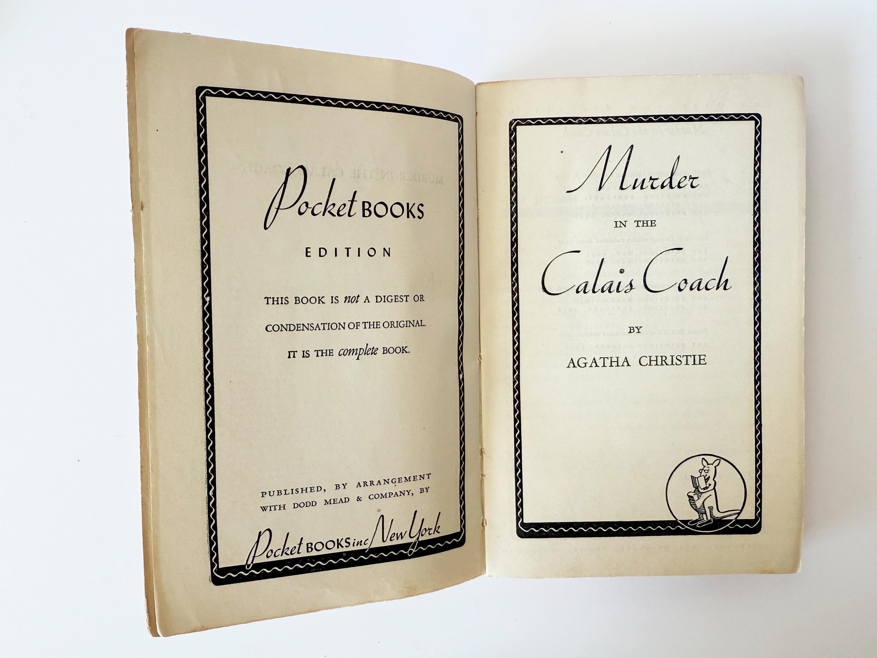 1946 Murder in the Calais Coach by Agatha Christie