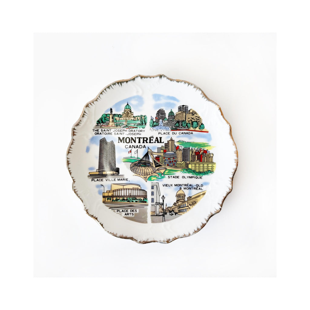 Montreal vintage souvenir plate